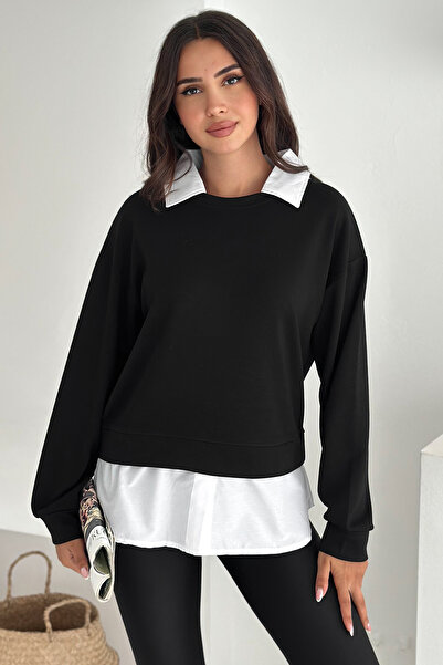 Noa Noa Γυναικείο πουκάμισο με λεπτομέρεια – Σχέδιο με στρώσεις