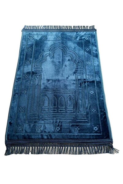 Generic Premium Comfort Prayer Mat Soft and Durable Prayer Mat Blue Color 120x80cm