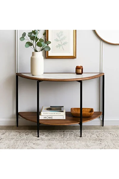 private house Semi-circular console table with a modern and elegant design