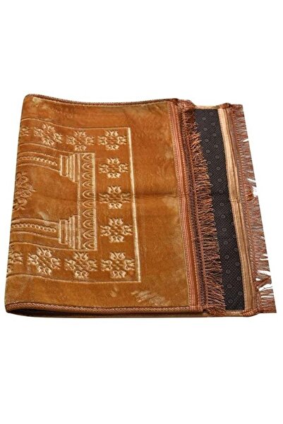 Generic Extra Large Beige Islamic Prayer Mat Musalla