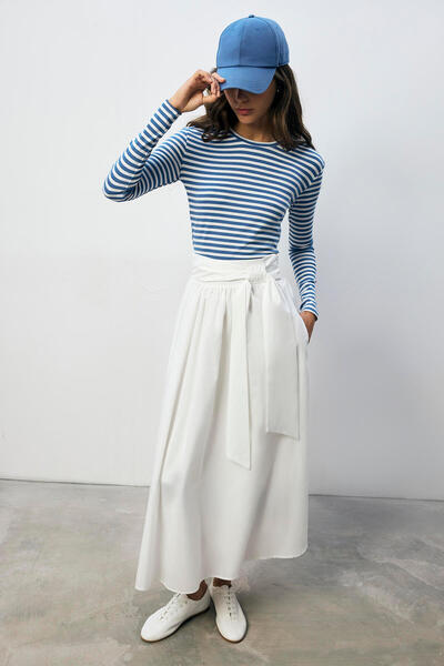 Touché Privé 100% Cotton Striped Basic Knitted Tshirt