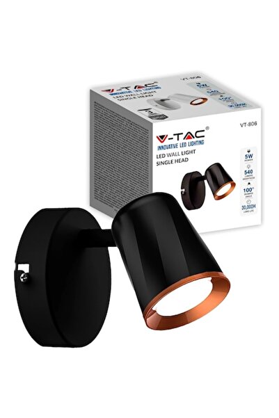 V-TAC Lampă LED V-TAC, 5W, 540 Lumeni, 3000K, Alb Cald, Cap Reglabil, Design ...