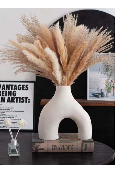 Generic 1-Piece Modern Simplicity Ceramic Frosted Vase Decorative Vase Off-Wh...