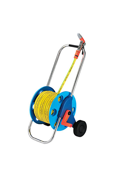 Strend Pro Furtun cu tambur și duză de pulverizare, lungime 30 m, 3 straturi,...