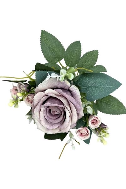 Generic Pack Of 2 Artificial Flower Decor for Home, Parties, and Weddings Purple