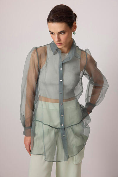 Touché Privé Oversize Organza Shirt