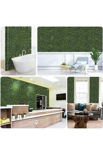 Generic Artificial Green Wall Fence – Lifelike Faux Grass Panels for Villa, G...