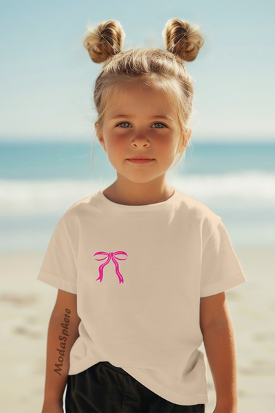 AR&YOS Children's T-Shirt with Bow Print
