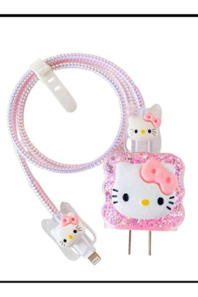 stylna HELLO KİTTY ADAPTÖR& KABLO KORUYUCU KILIF