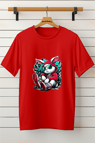 AR&YOS Printed Unisex Oversize T-Shirt Oversize