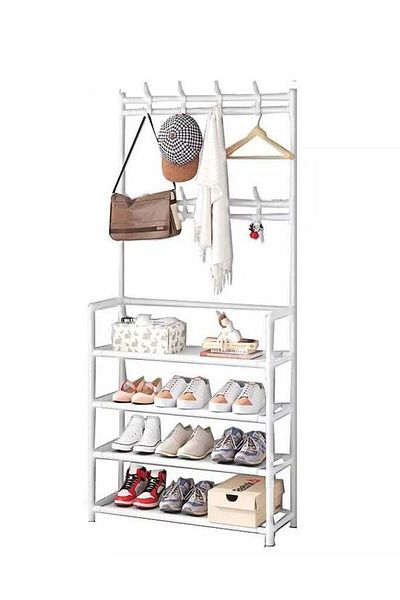 ELEGANT HOME 4-Tier Shoe Rack Organizer 80×26×153cm