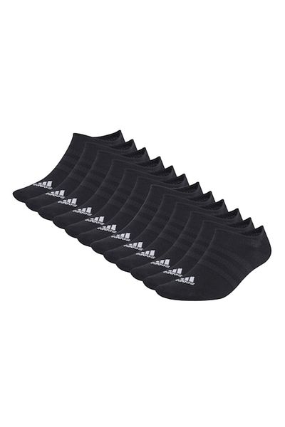 adidas , Set of very short socks with unisex model - 12 pairs, Black One Size