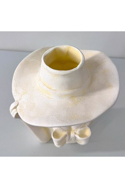 velve Venus Lady M Vase, 21 cm, Vintage White Pearlescent
