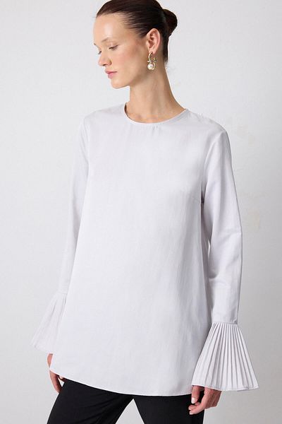 Touché Privé Pleated Cuff Tunic
