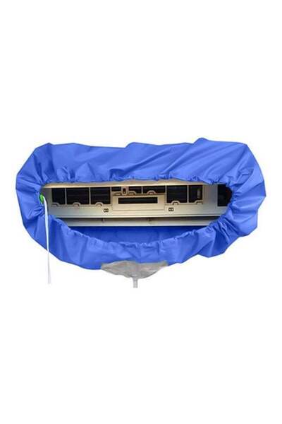 Generic EzzySo Waterproof Air Conditioner Cleaning Cover Blue