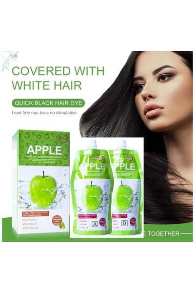 Apple Blossom Naturals Natural Hair Color Cream Ammonia Free Black 1000ml