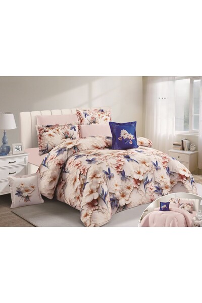 SNOOZYL Luxury 3D printed summer filling double bed sheet made of microfiber, 240*260 cm