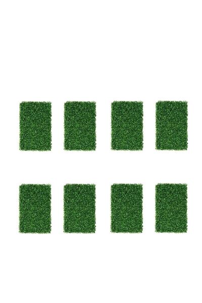 Generic 8 pcs Artificial Plastic Wall Grass Green 40x60x3cm