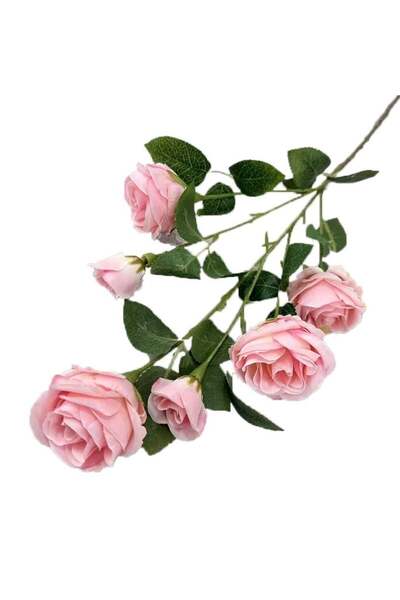 Generic Pack Of 2 Artificial Roses for Home Decoration Light Pink