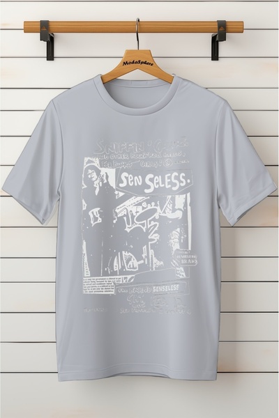 AR&YOS Printed Unisex Oversize T-Shirt Oversize