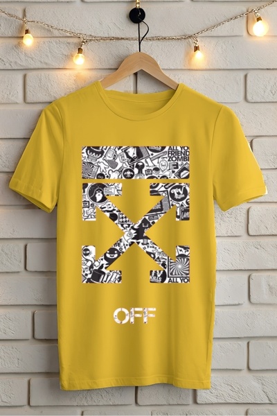 AR&YOS Printed Unisex Oversize T-Shirt Oversize