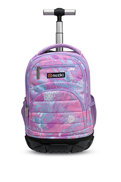 nuzki حقيبة مدرسية بعجلات، للبنات والأولاد، حقيبة سفر بعجلات للأطفال، متعددة ...
