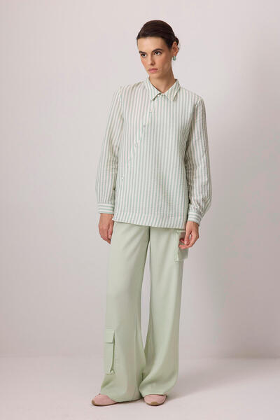 Touché Privé STRIPED GOFRE SHIRT