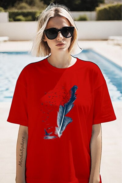 AR&YOS Printed Unisex Oversize T-Shirt Oversize