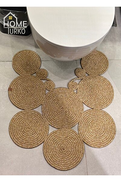 Sunrise Rug Jute, Straw, Doormat, Bathroom Mat, Toilet Seat Mat, Toilet Seat Mat, Double Sided