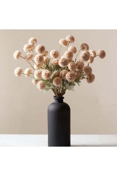Generic 10 Pcs Pompom Mum Artificial Flower, Silk Small Mini Chrysanthemum Ba...