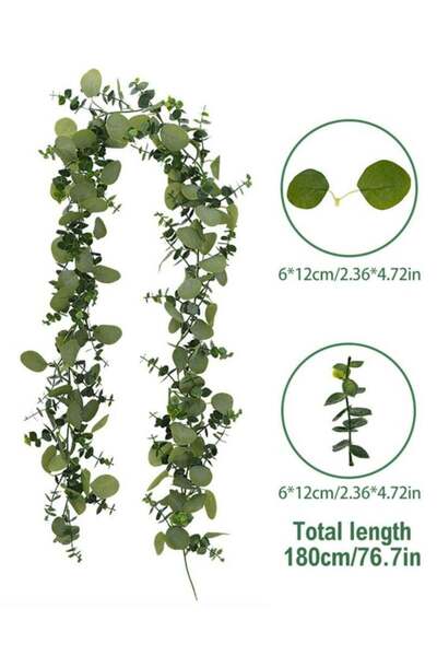 Generic Eucalyptus Vine Artificial Plants Table Delicacy Vines Silk Flowers C...