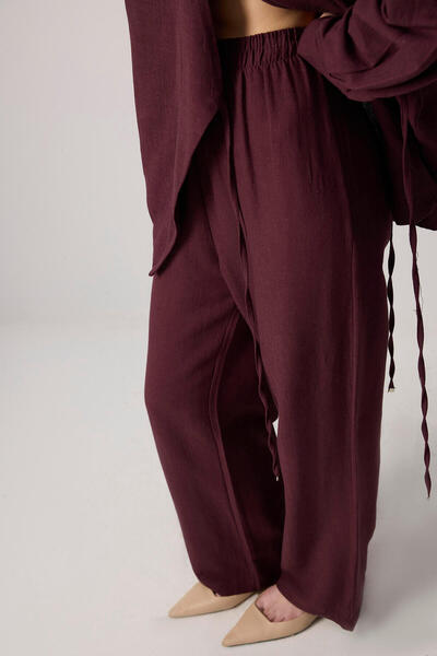 Touché Privé LACING DETAILED SHIRT PANT SET