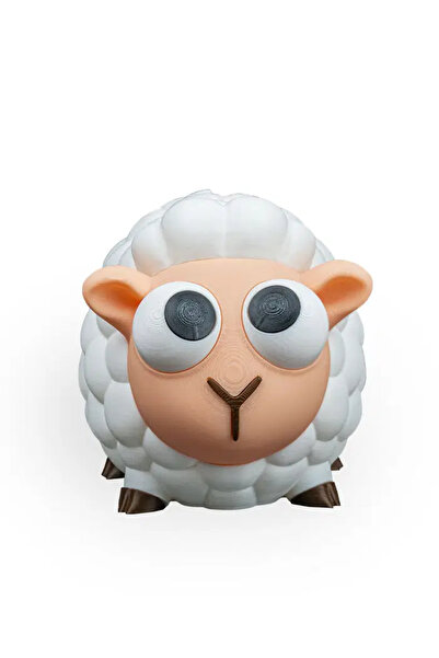 shop Sevimli Beyaz 3D Koyun Kumbara - Eğlenceli El Yapımı Hediye