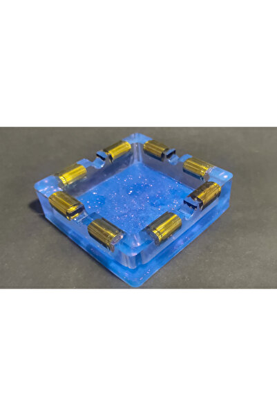 Erkutlar Ticaret KÜLLÜK, EL YAPIMI EPOKSİ KARE KÜL TABLASI, AKSESUAR - HEDİYELİK