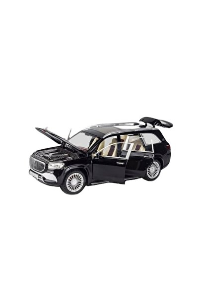 MASHASHOP Model auto Mercedes Maybach GLS 600, scară 1:24, sunete, uși mobile, capotă și portbagaj, negru