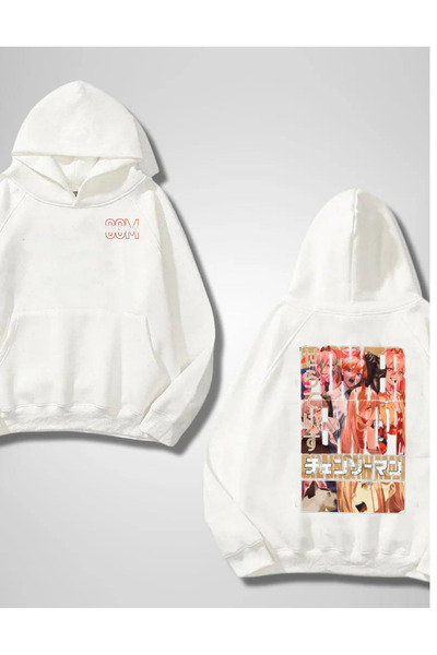 dompulerimoda سويت شيرت بقلنسوة مطبوع من الأمام والخلف