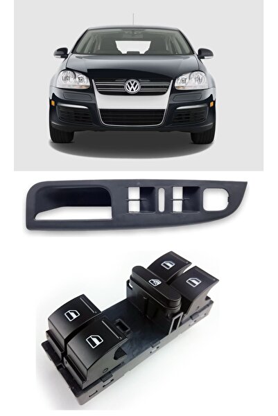 CMEPARTS Volkswagen Vw Jetta 2006-2010 Uyumlu Sol Ön Dörtlü Cam Açma Düğmesi ...