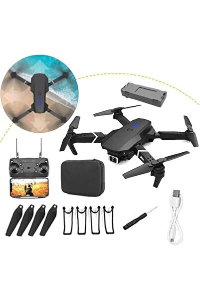 Generic E88 Pro Drone With Dual Camera 4K UHD For Adults FPV Foldable Remote Control Drone 3D Flips Altitude