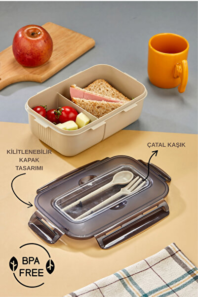 Pazarika “Tek Katlı Bölmeli Lunch Box – Okul ve Ofis İçin Pratik Yemek Kabı”