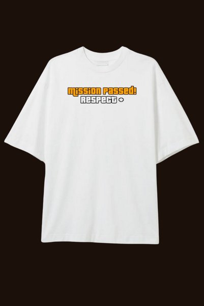 Dupe Design Printed Oversize White T-shirt