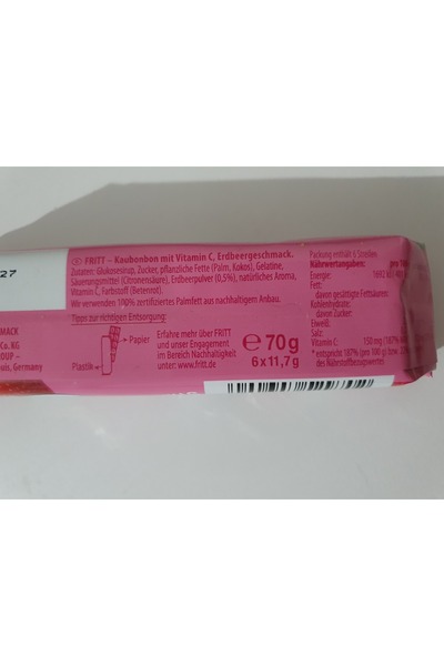 Fritt Strawberry 70g