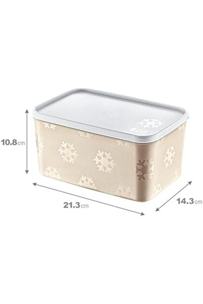 STOREMAX Sellbuyst Set of 4 No Frost Storage Container Latte 2600 ml Trendy 266450