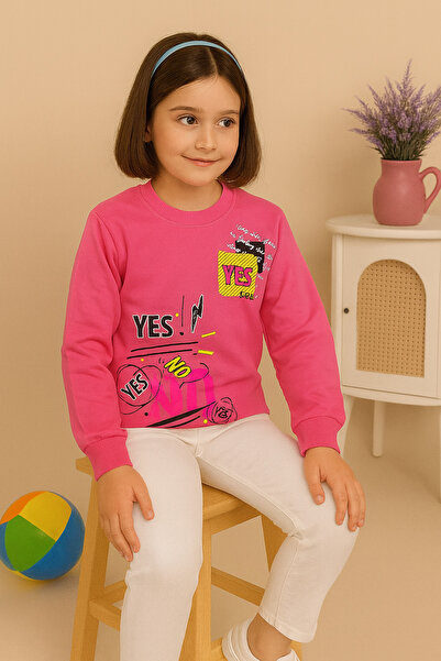 KAMİKAM سويت شيرت بناتي عالي الجودة بحبلين