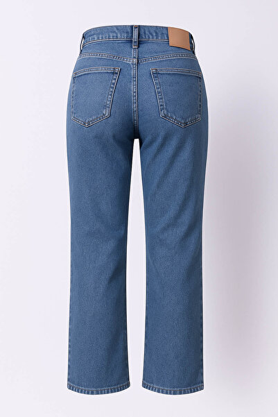 trender Μπλε γυναικείο τζιν παντελόνι 7977