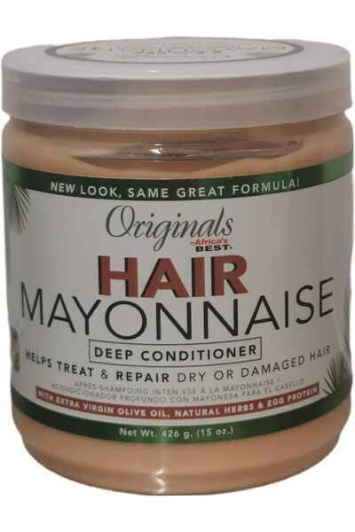 Africa's Best كريم المايونيز العضوي للشعر من أفريكا بيست أورجانيكس، زيتون