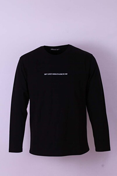 trender Μαύρο ανδρικό φούτερ 5725