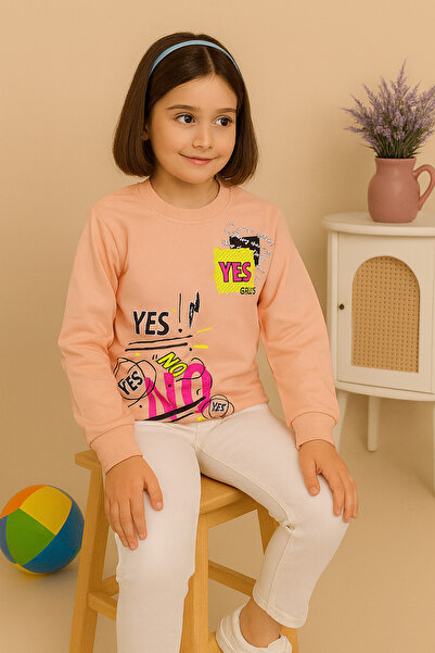 KAMİKAM سويت شيرت بناتي عالي الجودة بحبلين