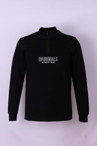 trender Μαύρο ανδρικό φούτερ