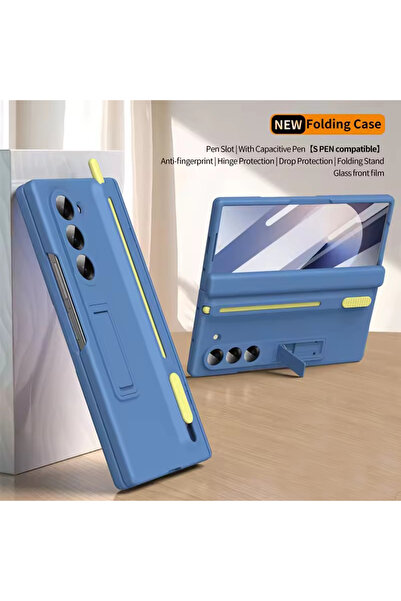 REDz Accessories Θήκη για ράβδους, στυλό και αλουμινόχαρτο, για Samsung Galaxy Z Fold7, ανοιχτό μπλε