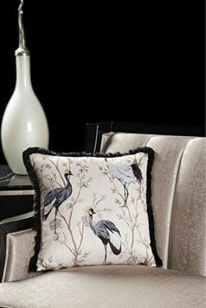 STOREMAX Sersadsn Luxury Velvet 43X43 cm Throw Pillow Cover Decorative Soft Living Room Sofa Avant-Garde Fringed